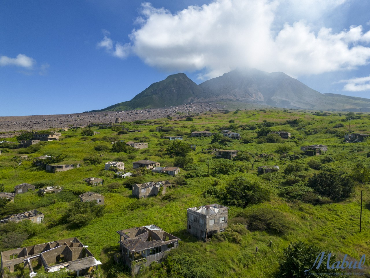 In the shadow of the volcano