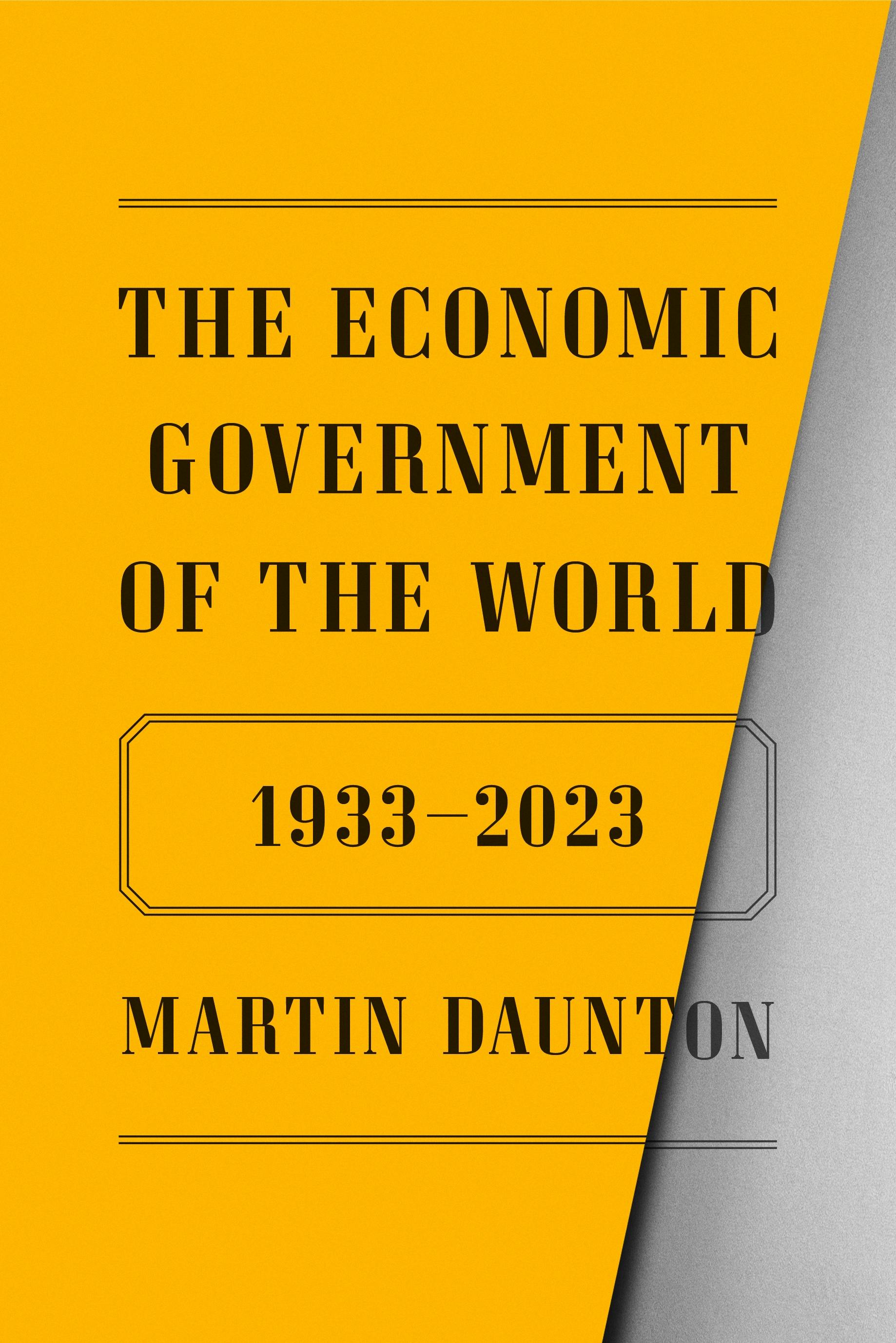 Titelseite des Buchs «The Economic Government of the World, 1933–1923»