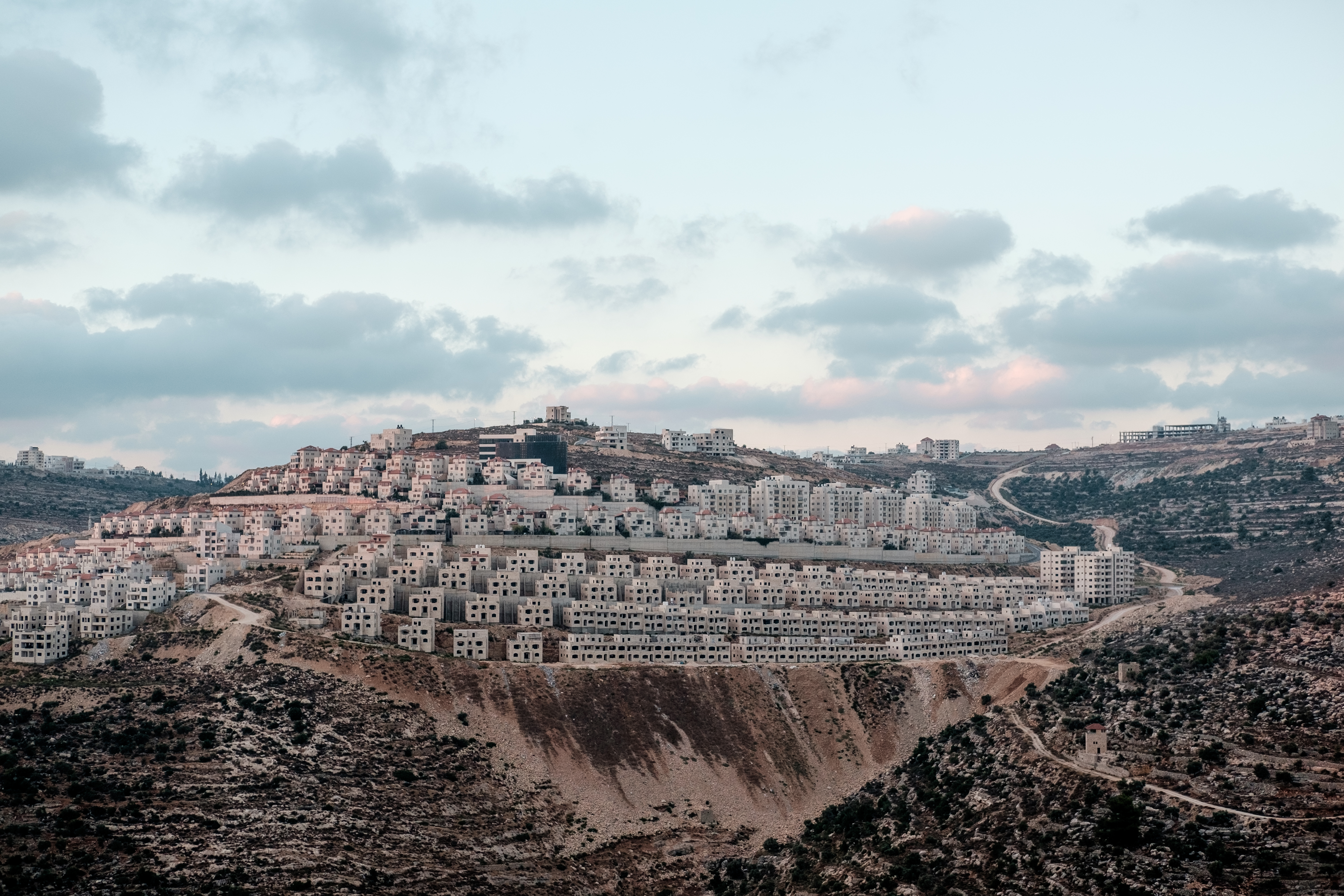 Bau einer israelischen Siedlung bei Bet El nordöstlich der palästinensischen Stadt Ramallah, Westjordanland